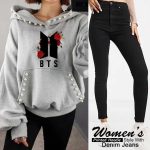 A&S Women's Casual Pearls Hoodie