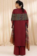 BAREEZE 3PC Lawn with Diamond Print Dupatta