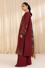 BAREEZE 3PC Lawn with Diamond Print Dupatta