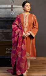 ZARASHAJHAN 3Pc Lawn With Tarkashi Daimond Dupatta