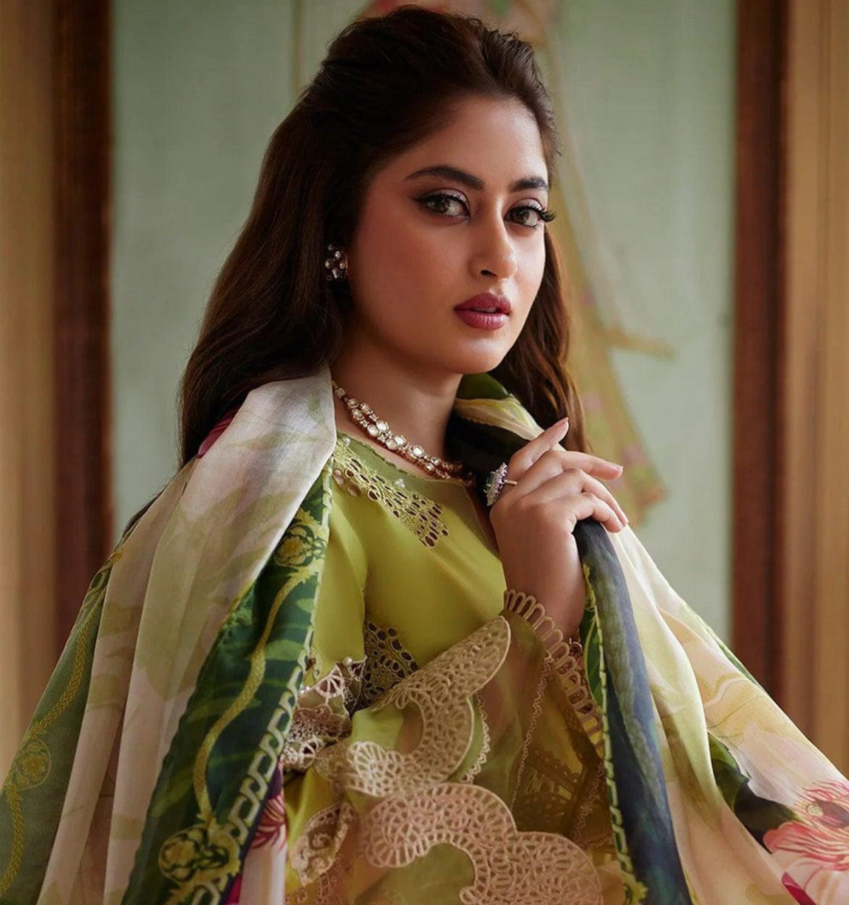 ELAAF Lawn With Tarkashi Daimond Dupatta
