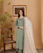 Batik Sale Lawn Suit with Bamber Chiffon Dupatta - Image 4